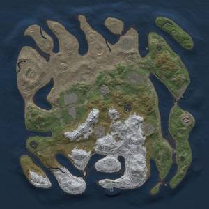 Thumbnail Rust Map: Procedural Map, Size: 4000, Seed: 6797465, 19 Monuments