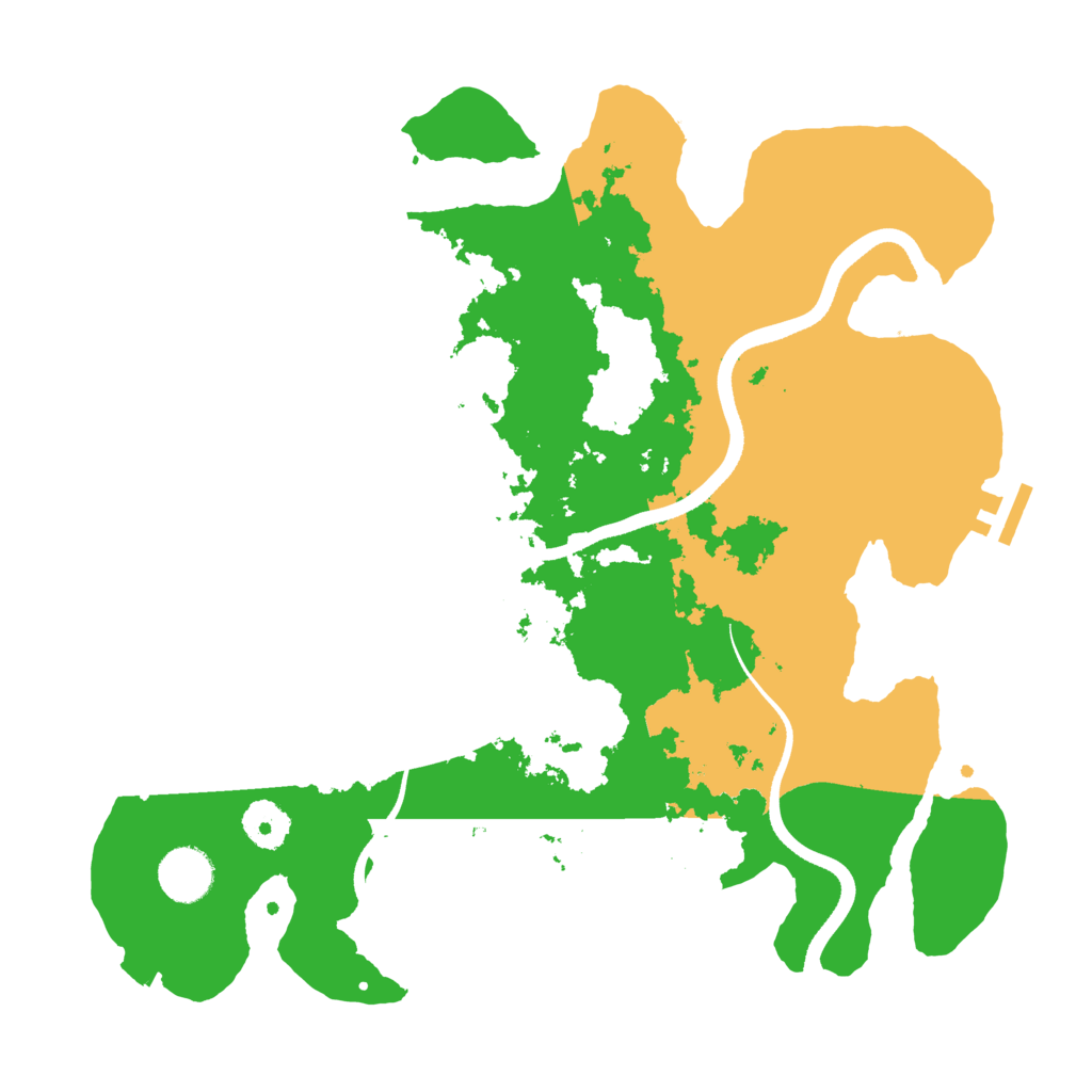 Biome Rust Map: Procedural Map, Size: 3500, Seed: 2026985109