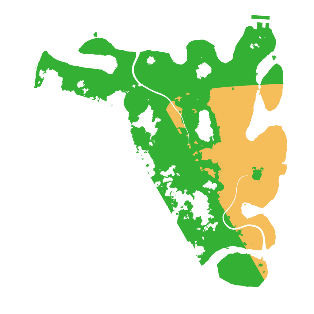 Biome Rust Map: Procedural Map, Size: 3500, Seed: 96465123