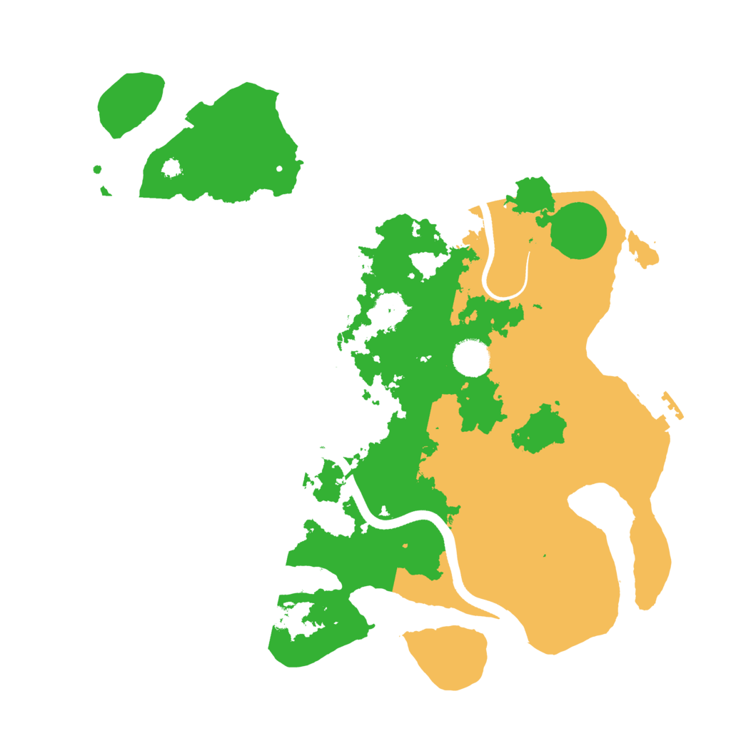 Biome Rust Map: Procedural Map, Size: 3500, Seed: 648910