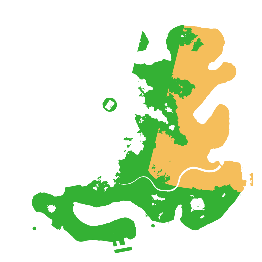Biome Rust Map: Procedural Map, Size: 3000, Seed: 16991166