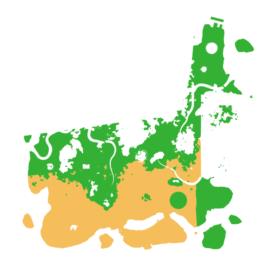 Biome Rust Map: Procedural Map, Size: 4100, Seed: 2345674