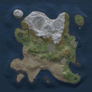 Thumbnail Rust Map: Procedural Map, Size: 2600, Seed: 353, 9 Monuments