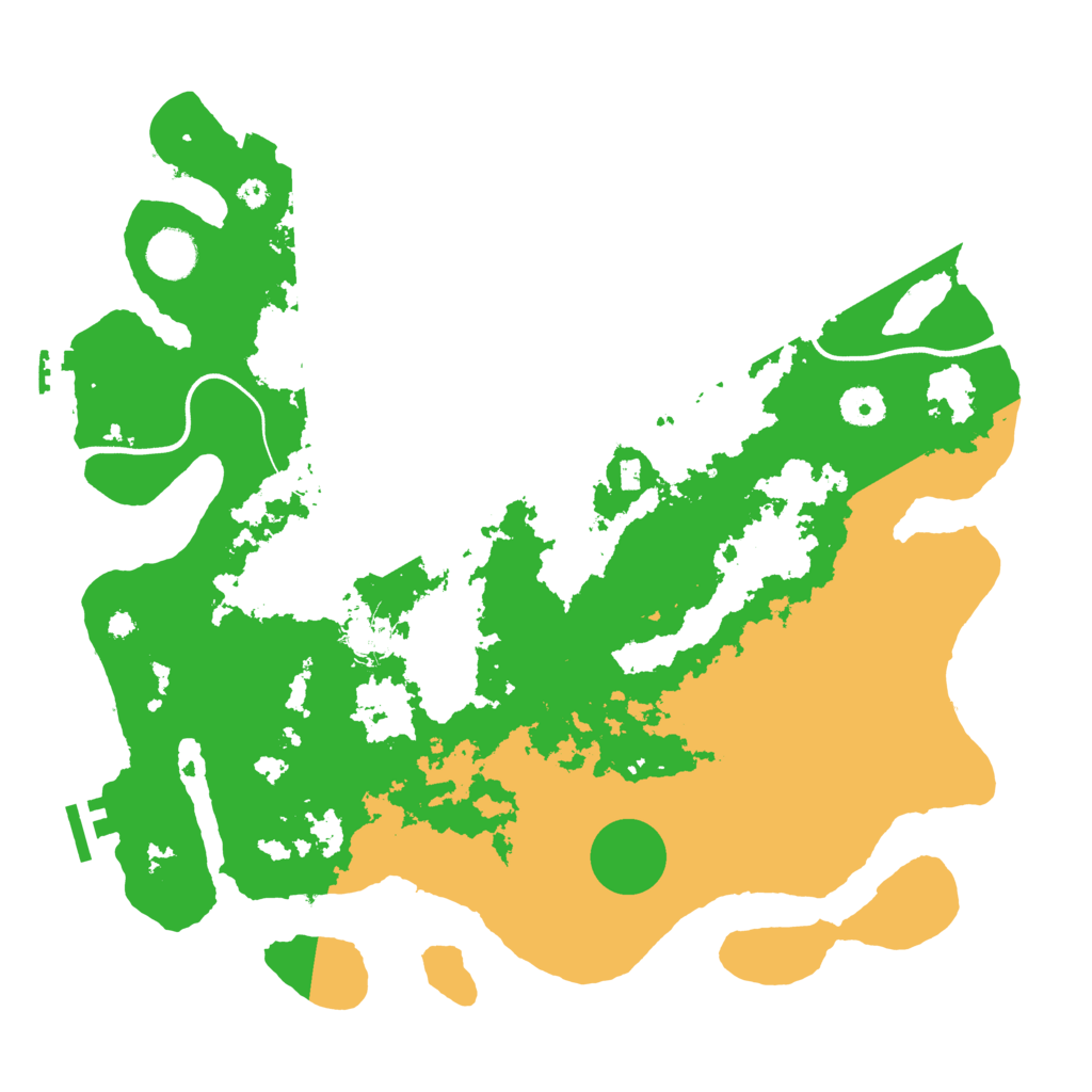 Biome Rust Map: Procedural Map, Size: 3800, Seed: 1357863515