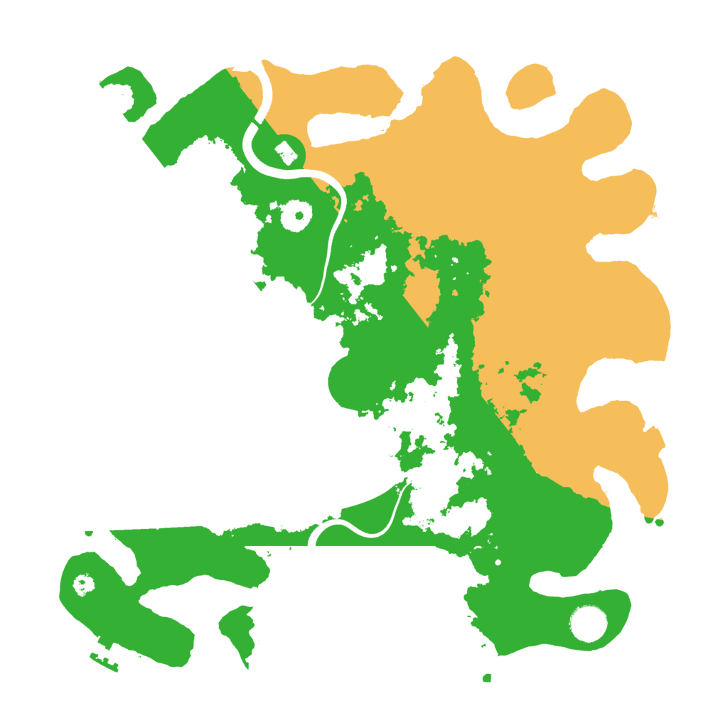 Biome Rust Map: Procedural Map, Size: 3500, Seed: 747223513