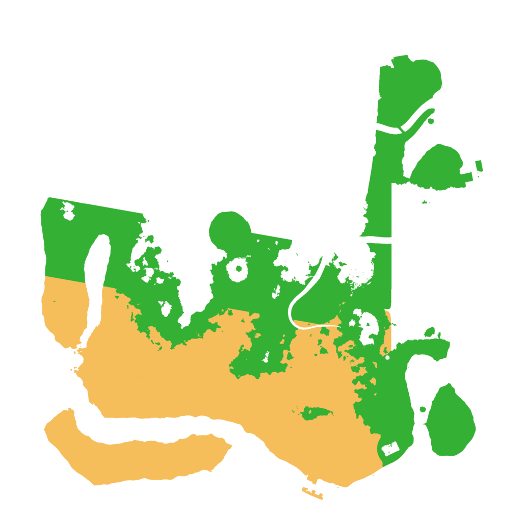 Biome Rust Map: Procedural Map, Size: 3500, Seed: 579246651