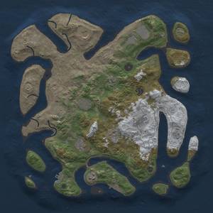 Thumbnail Rust Map: Procedural Map, Size: 4000, Seed: 59, 19 Monuments