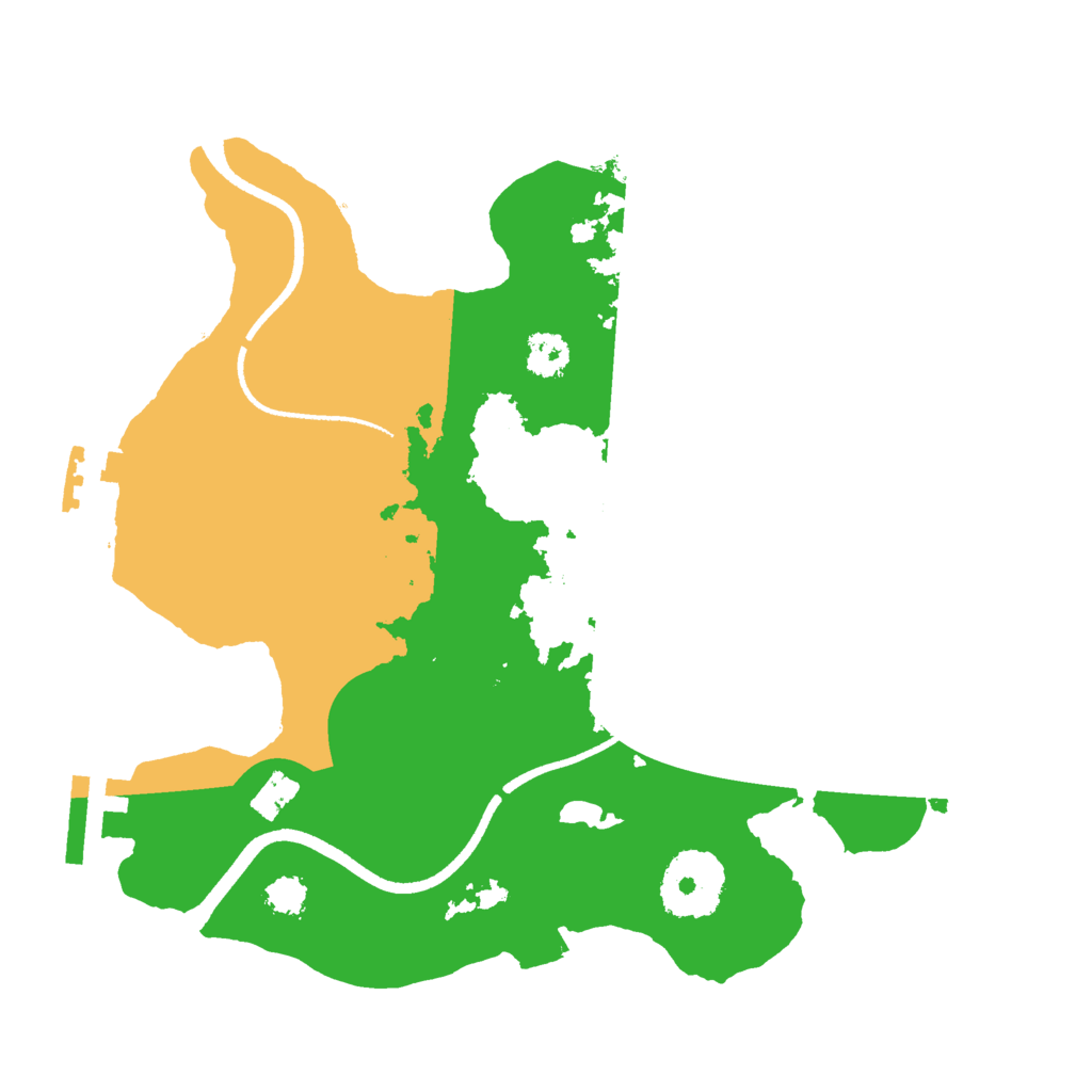 Biome Rust Map: Procedural Map, Size: 2500, Seed: 101568445