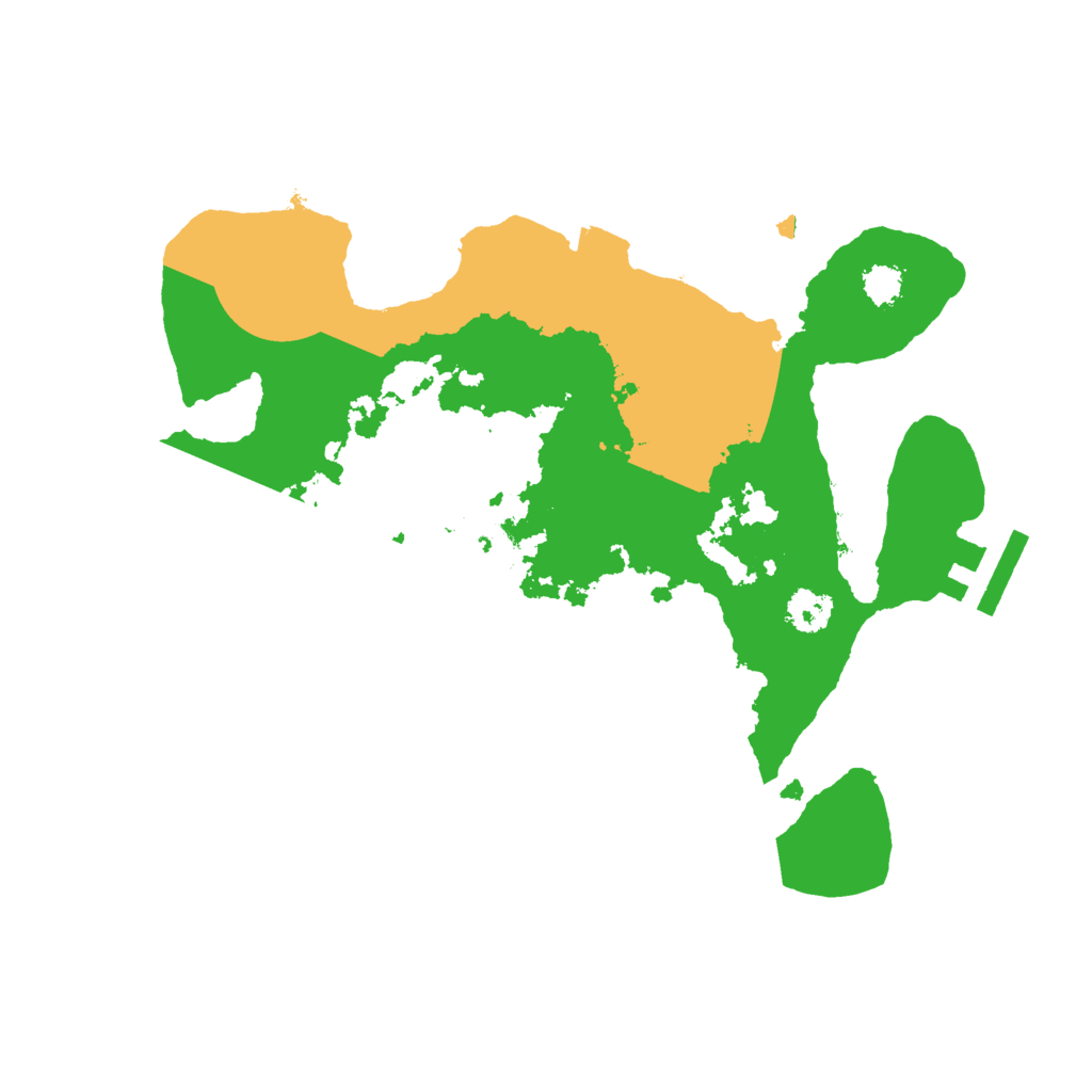 Biome Rust Map: Procedural Map, Size: 2500, Seed: 911