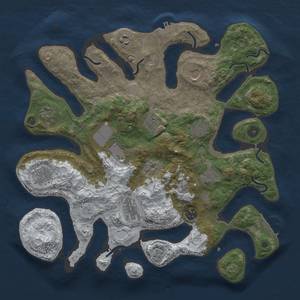 Thumbnail Rust Map: Procedural Map, Size: 3850, Seed: 1401914026, 20 Monuments