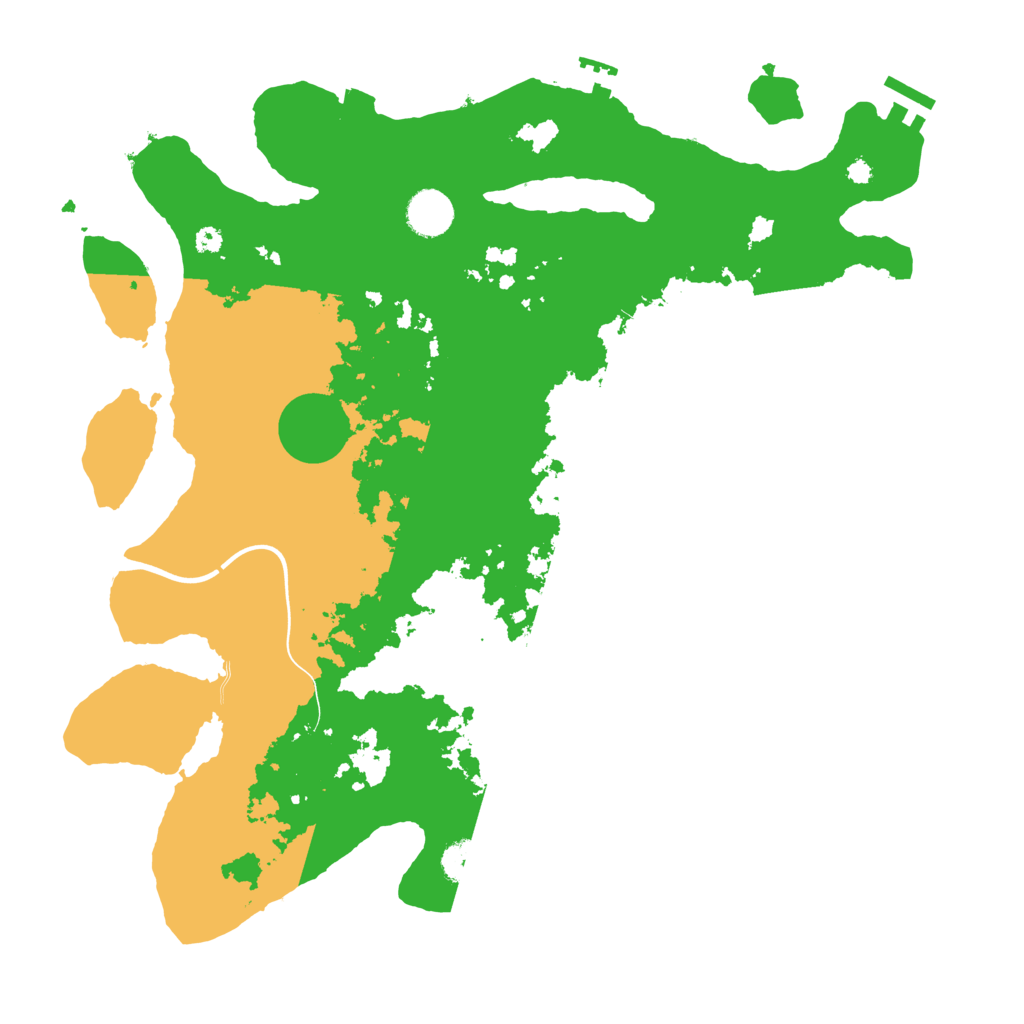 Biome Rust Map: Procedural Map, Size: 3850, Seed: 4122535