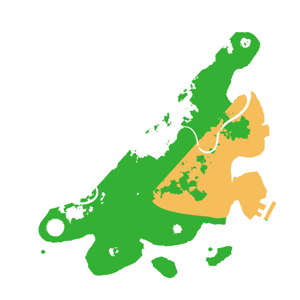 Biome Rust Map: Procedural Map, Size: 3000, Seed: 52334