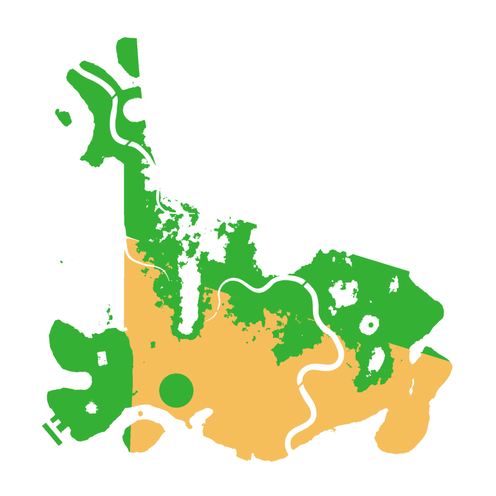 Biome Rust Map: Procedural Map, Size: 3838, Seed: 13825