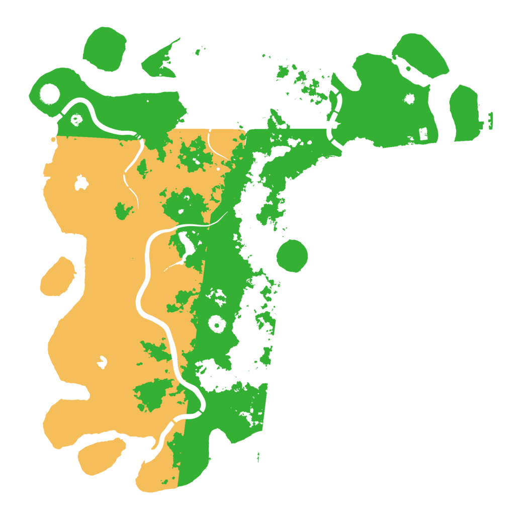 Biome Rust Map: Procedural Map, Size: 4500, Seed: 999999954