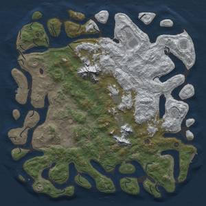 Thumbnail Rust Map: Procedural Map, Size: 6000, Seed: 8004820, 20 Monuments