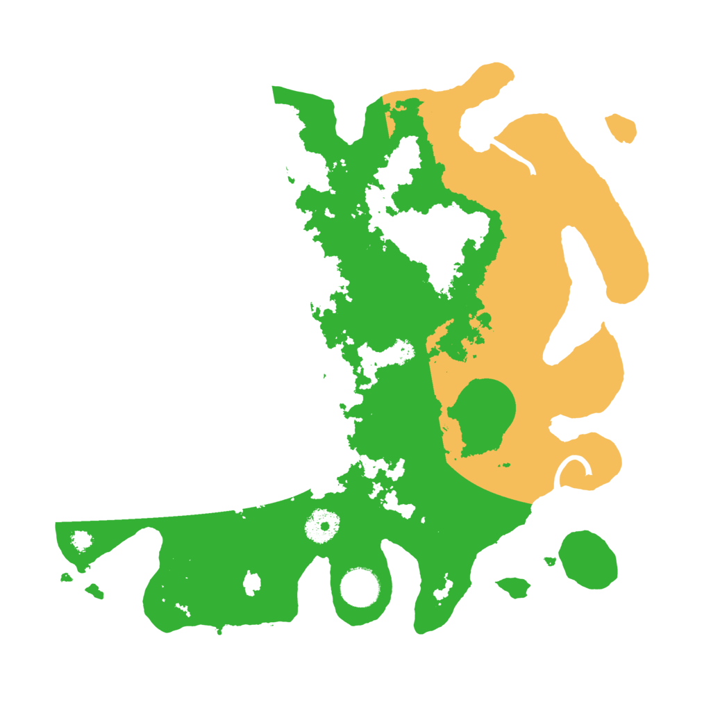 Biome Rust Map: Procedural Map, Size: 3200, Seed: 579264195