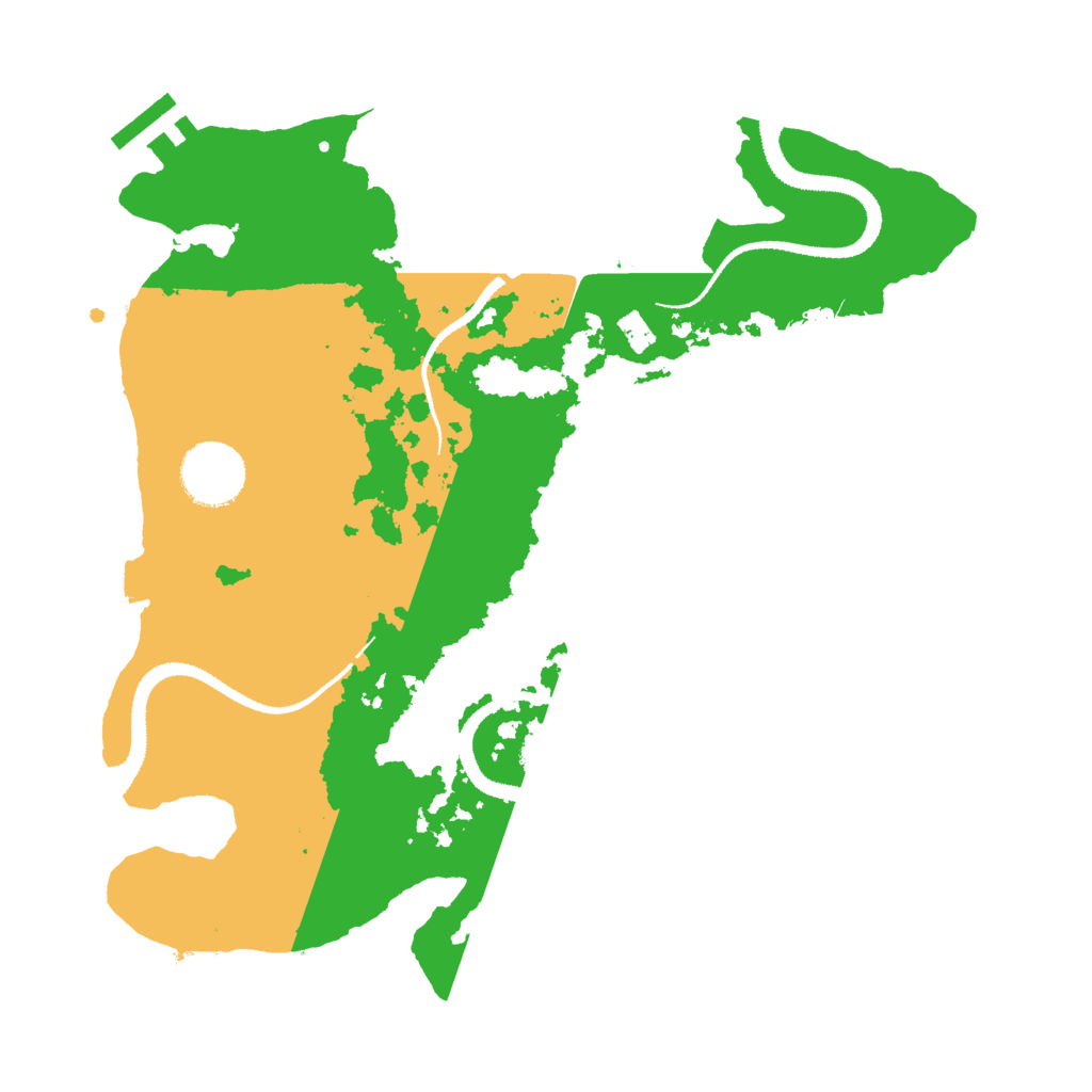 Biome Rust Map: Procedural Map, Size: 3000, Seed: 2006796266