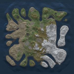 Thumbnail Rust Map: Procedural Map, Size: 3850, Seed: 1289524364, 20 Monuments