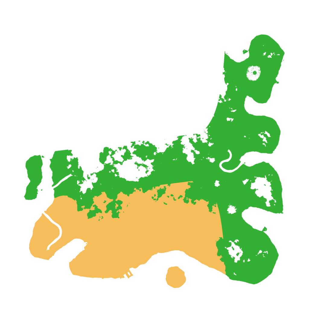 Biome Rust Map: Procedural Map, Size: 3200, Seed: 547914123