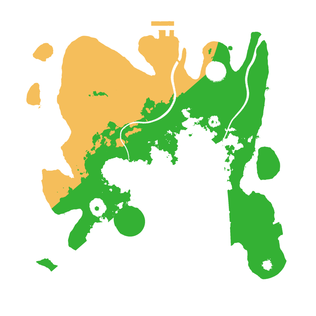 Biome Rust Map: Procedural Map, Size: 2800, Seed: 6246536