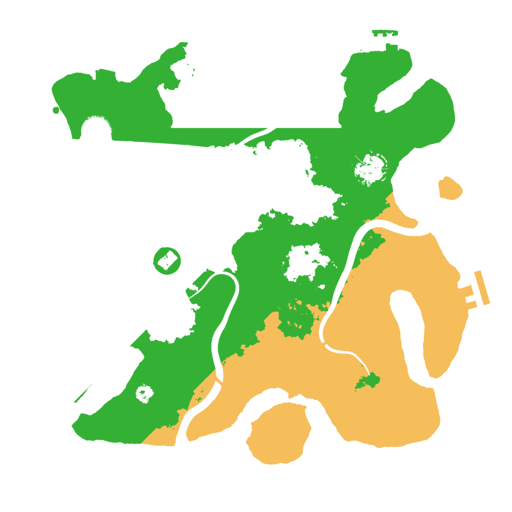 Biome Rust Map: Procedural Map, Size: 3000, Seed: 1270481901