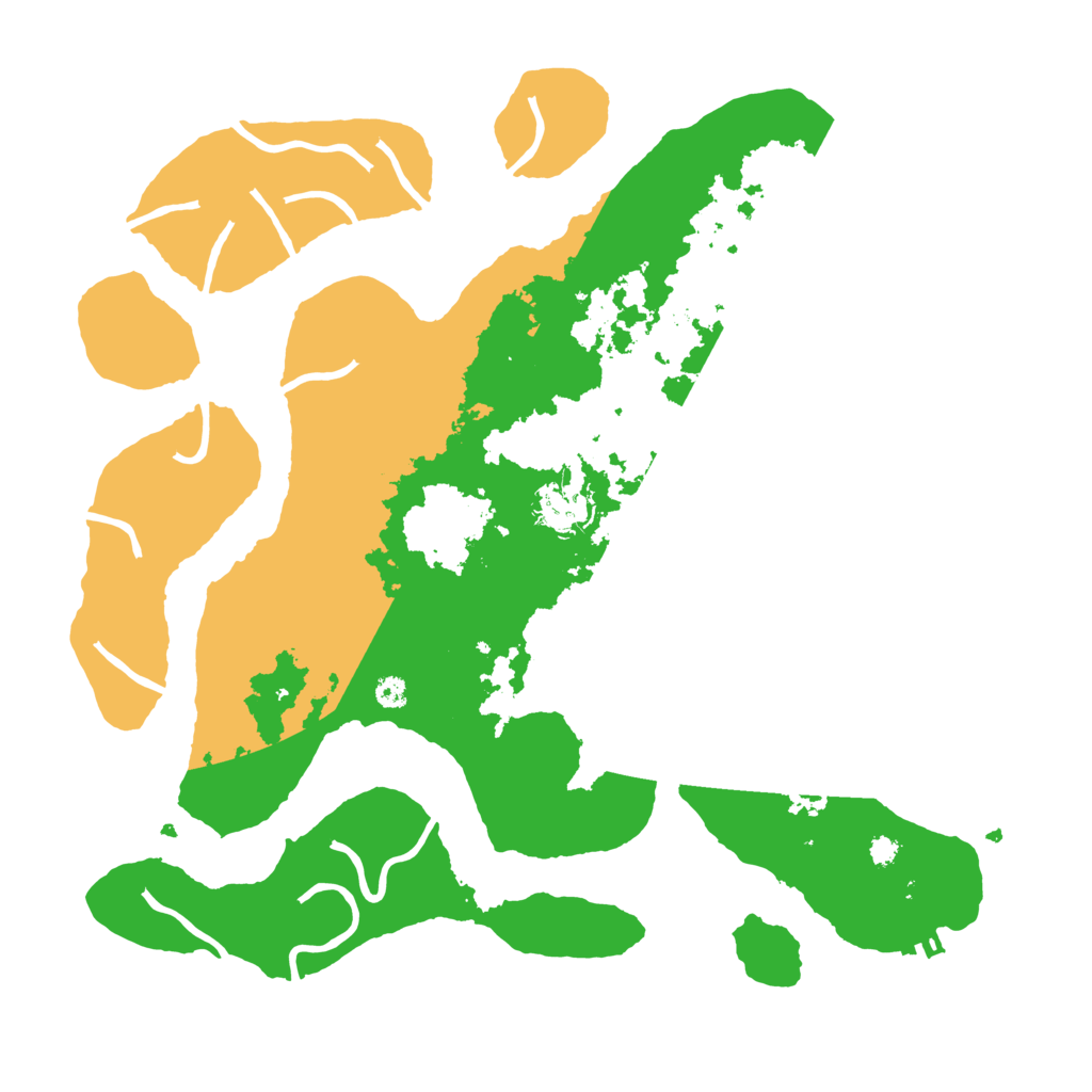Biome Rust Map: Procedural Map, Size: 3500, Seed: 48456