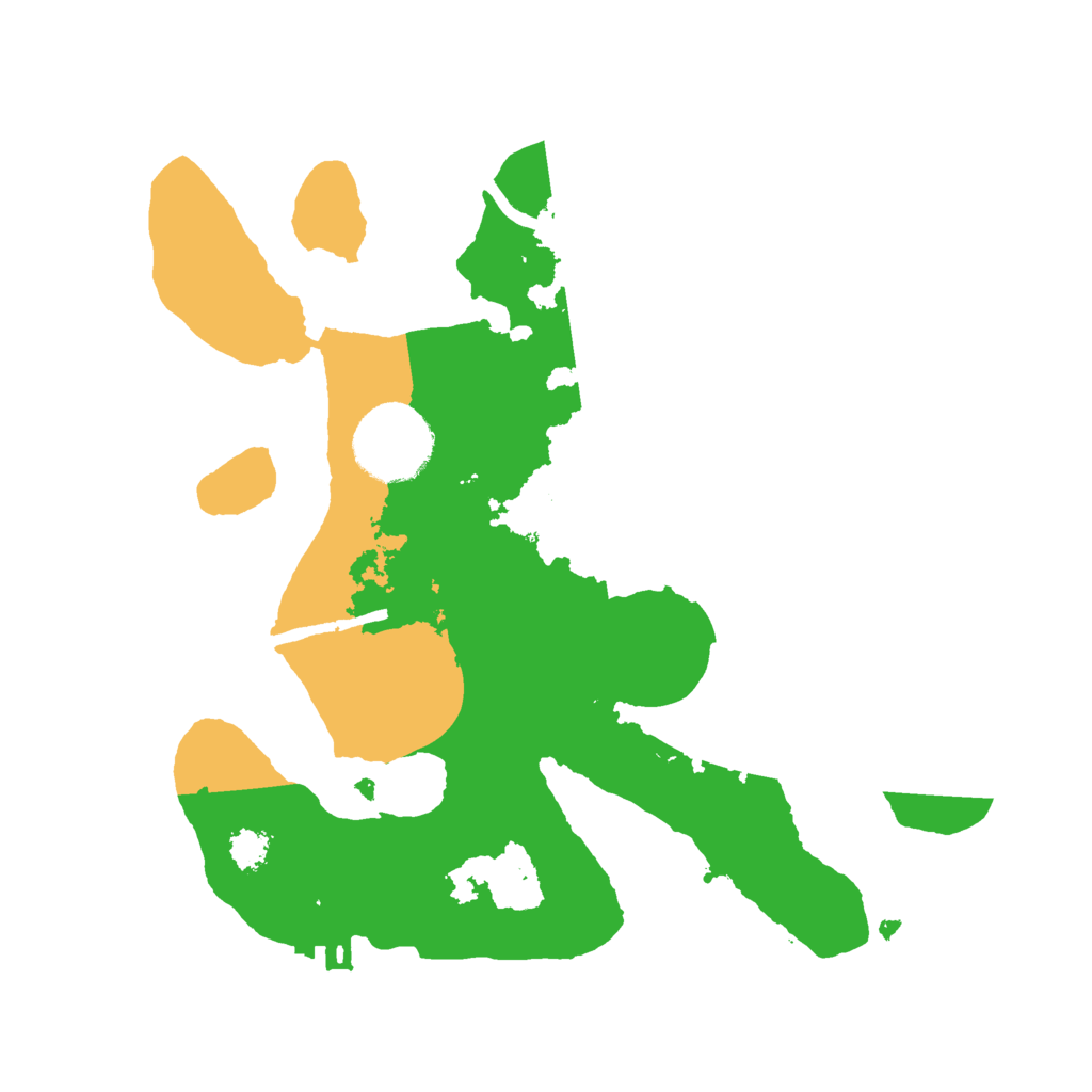 Biome Rust Map: Procedural Map, Size: 2500, Seed: 1201232