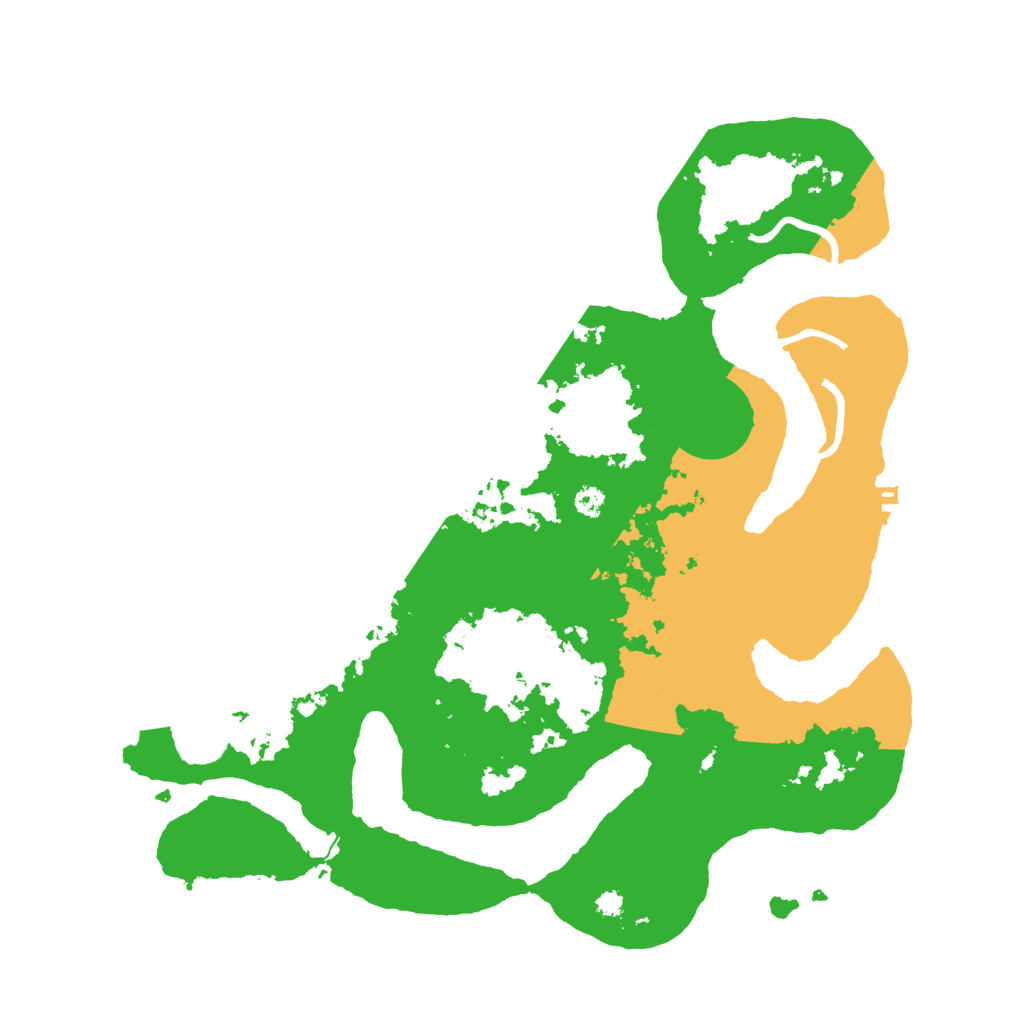 Biome Rust Map: Procedural Map, Size: 3500, Seed: 83229924