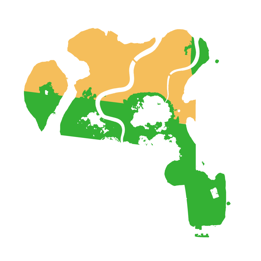 Biome Rust Map: Procedural Map, Size: 2800, Seed: 54139125