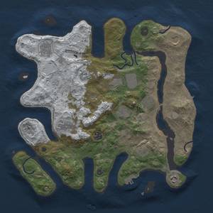 Thumbnail Rust Map: Procedural Map, Size: 3700, Seed: 814310263, 19 Monuments