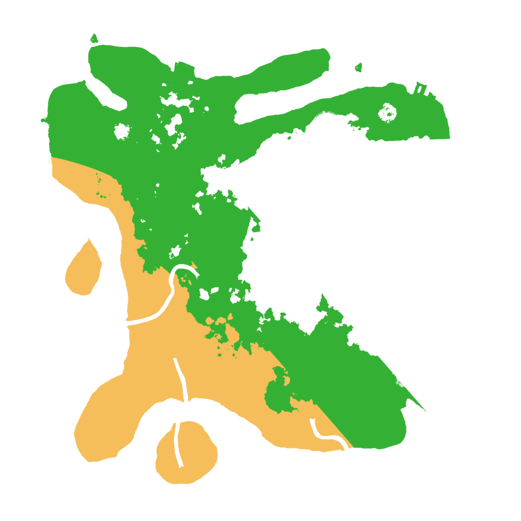 Biome Rust Map: Procedural Map, Size: 3000, Seed: 43453