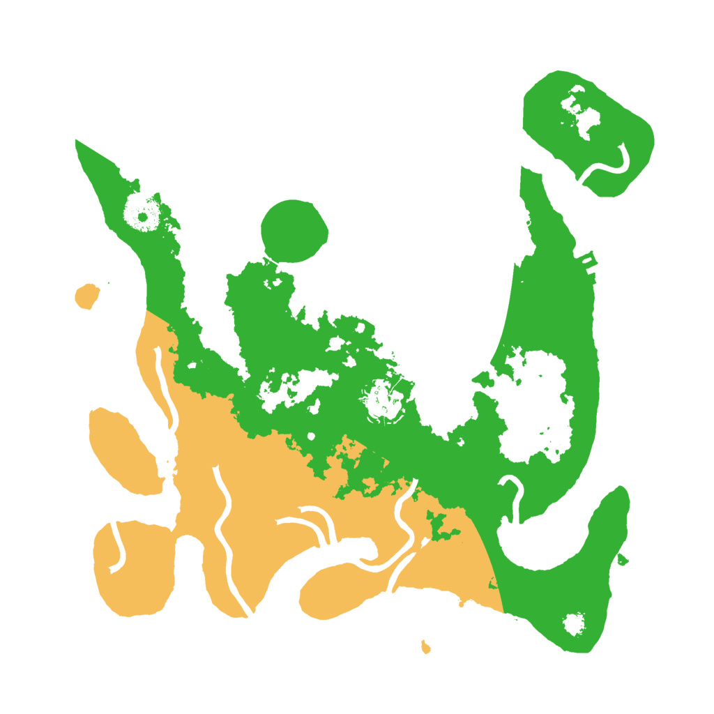 Biome Rust Map: Procedural Map, Size: 3000, Seed: 32523