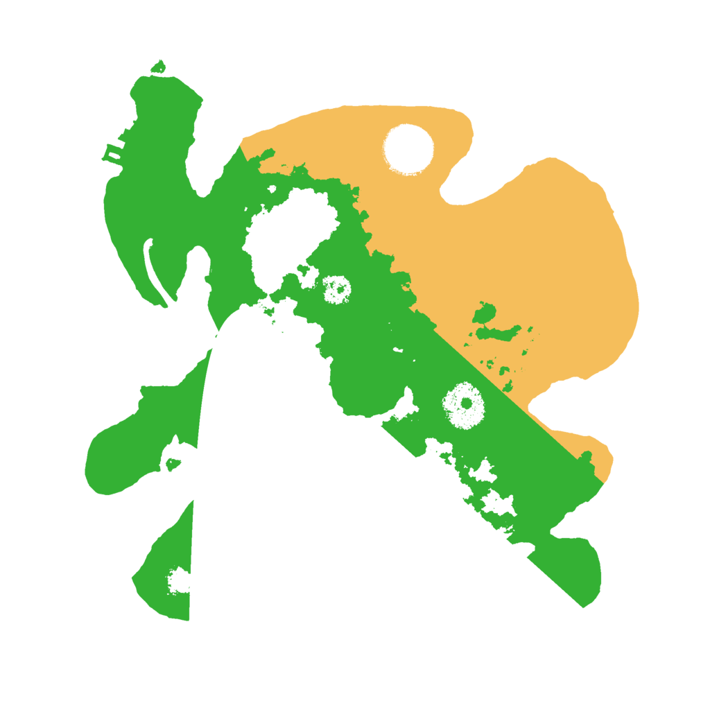 Biome Rust Map: Procedural Map, Size: 2500, Seed: 381419498