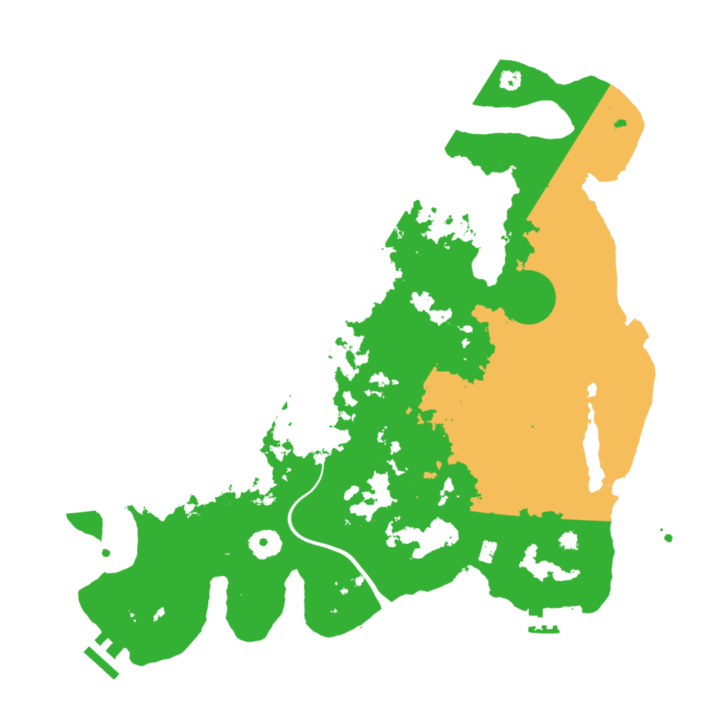 Biome Rust Map: Procedural Map, Size: 3500, Seed: 472221531