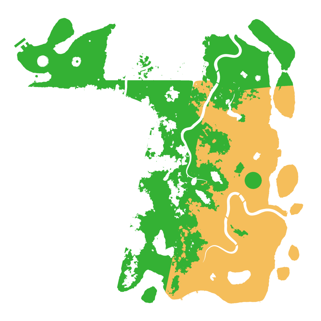 Biome Rust Map: Procedural Map, Size: 5000, Seed: 1351278392