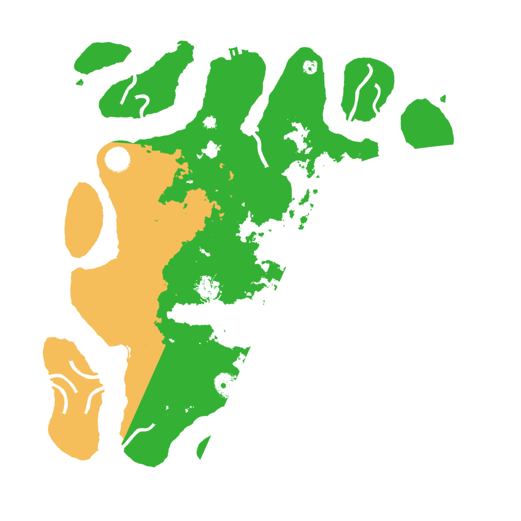 Biome Rust Map: Procedural Map, Size: 3700, Seed: 541983