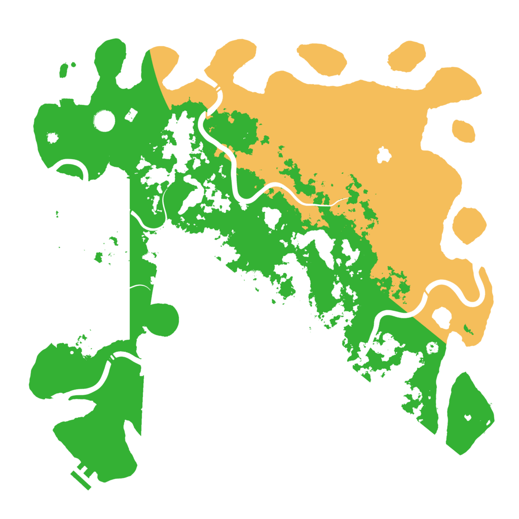 Biome Rust Map: Procedural Map, Size: 4300, Seed: 544008515