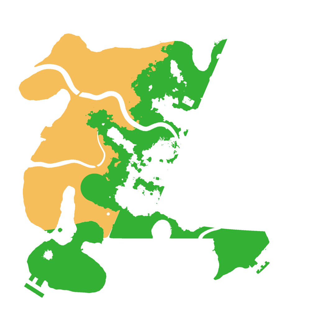 Biome Rust Map: Procedural Map, Size: 3000, Seed: 1233842196