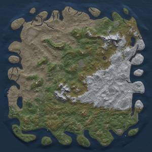 Thumbnail Rust Map: Procedural Map, Size: 6000, Seed: 881850127, 19 Monuments