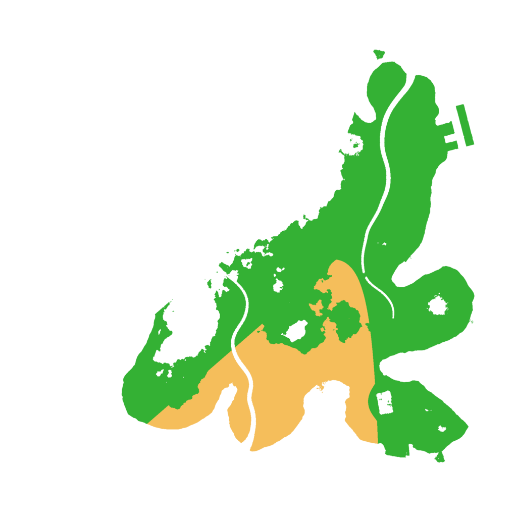 Biome Rust Map: Procedural Map, Size: 2500, Seed: 282
