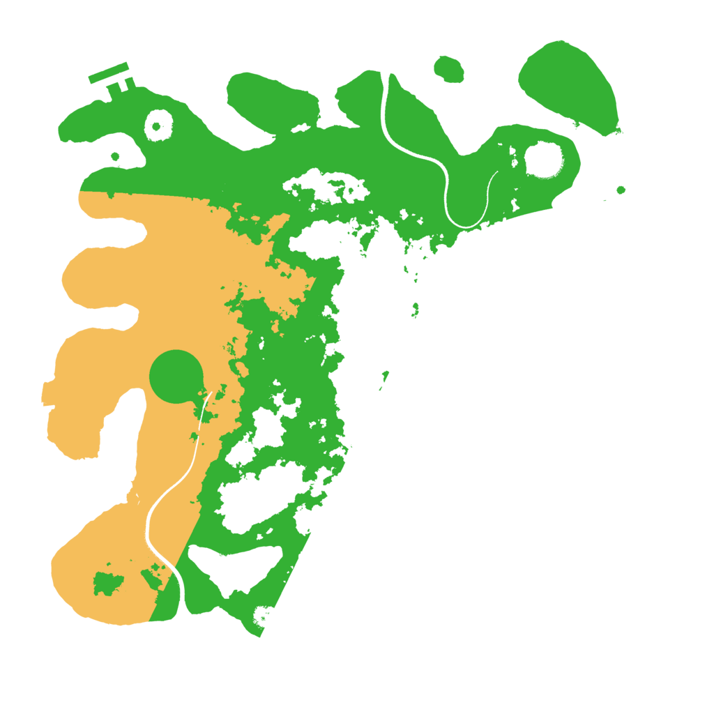 Biome Rust Map: Procedural Map, Size: 3500, Seed: 3097925