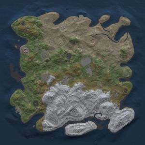 Thumbnail Rust Map: Procedural Map, Size: 3800, Seed: 1489761254, 18 Monuments