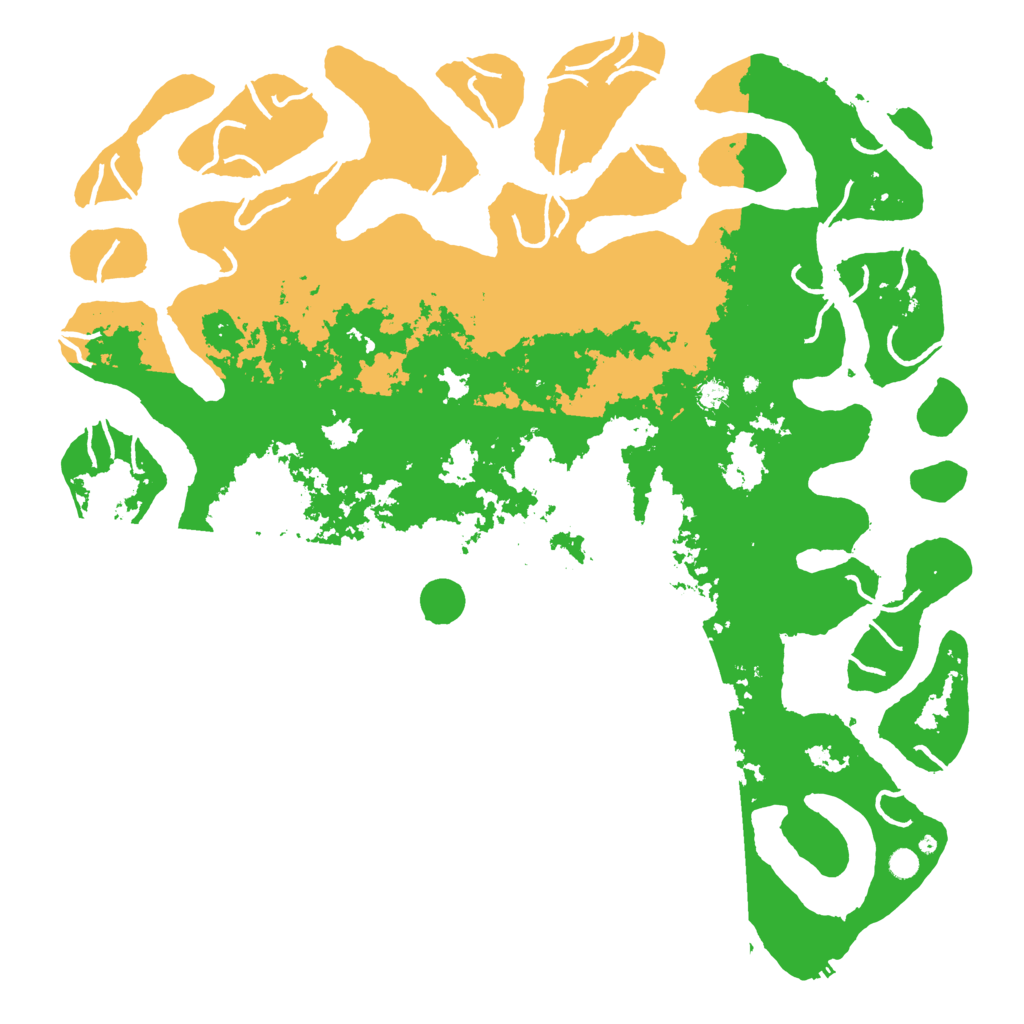 Biome Rust Map: Procedural Map, Size: 6000, Seed: 1995