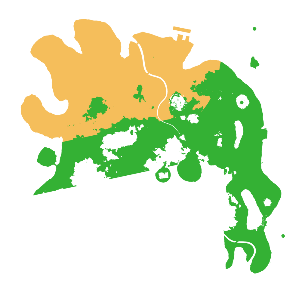 Biome Rust Map: Procedural Map, Size: 3500, Seed: 1448370433