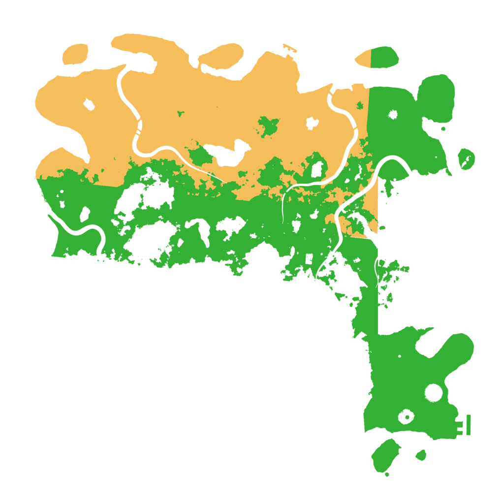 Biome Rust Map: Procedural Map, Size: 5000, Seed: 1995