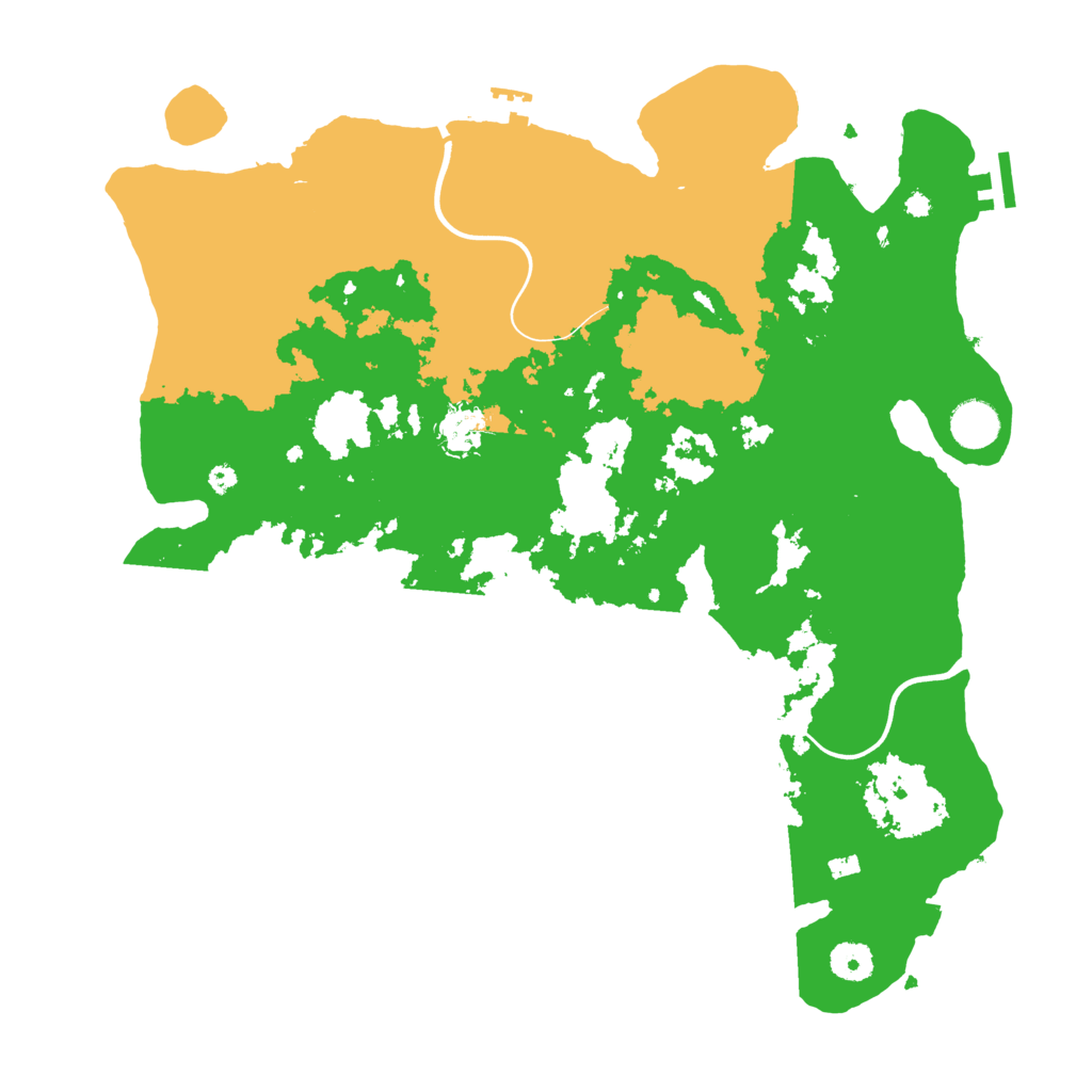 Biome Rust Map: Procedural Map, Size: 3950, Seed: 40465972