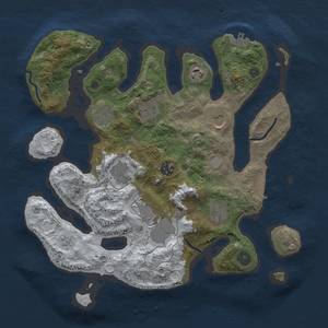 Thumbnail Rust Map: Procedural Map, Size: 3500, Seed: 238426347, 16 Monuments