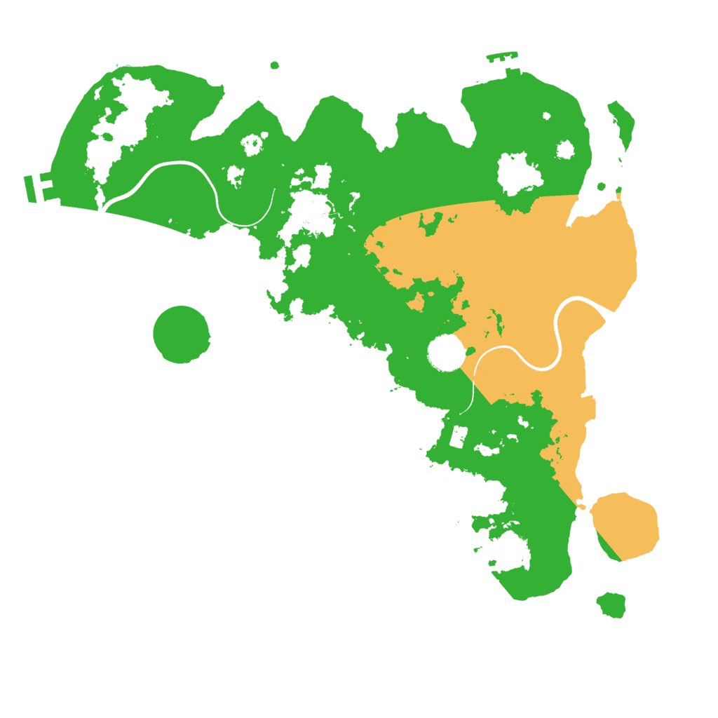 Biome Rust Map: Procedural Map, Size: 3500, Seed: 238426347