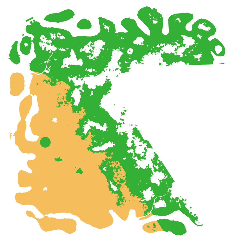 Biome Rust Map: Procedural Map, Size: 6000, Seed: 28281