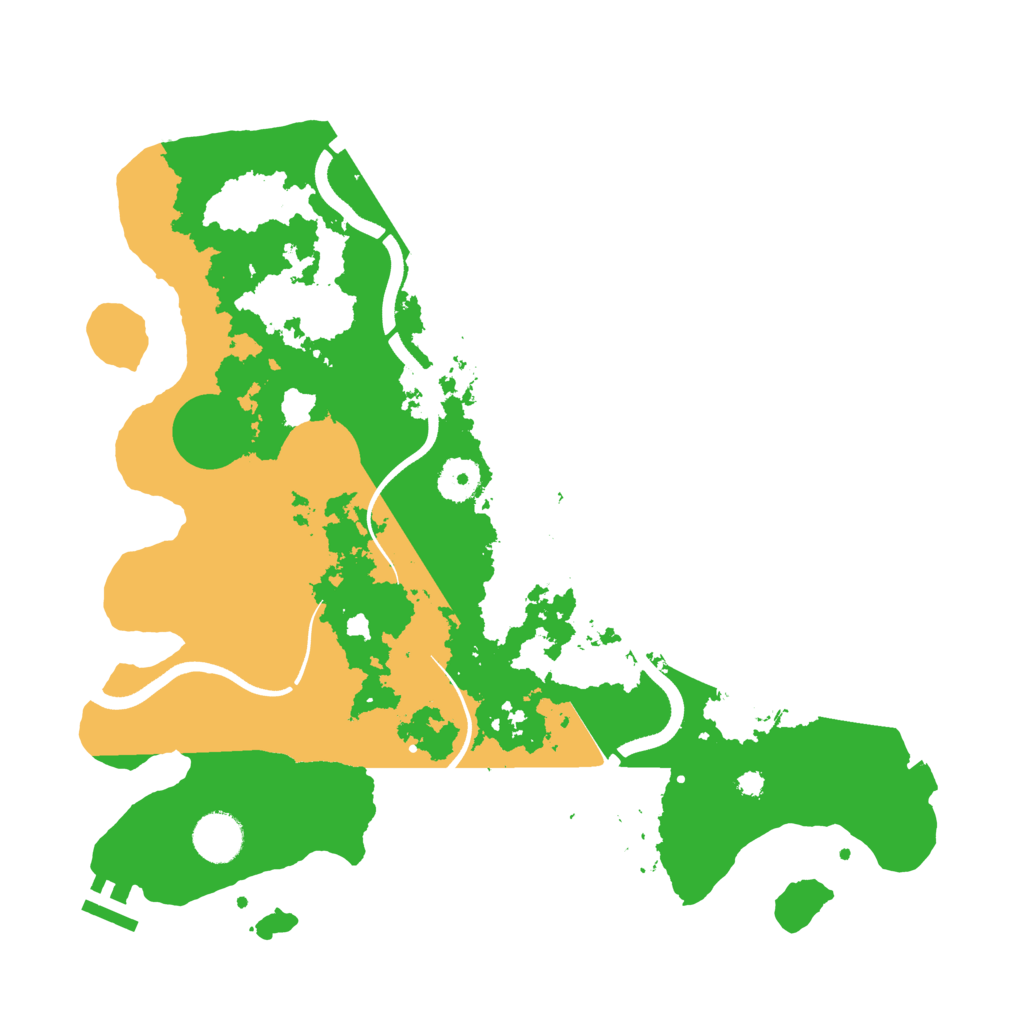 Biome Rust Map: Procedural Map, Size: 3600, Seed: 144340